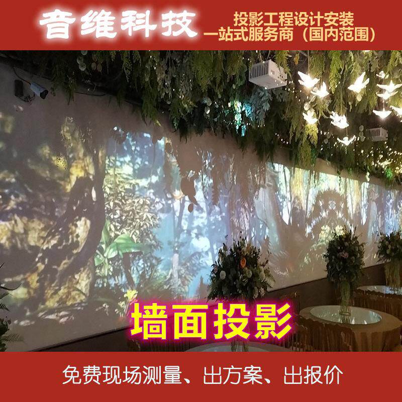 墙面投影装修改造系统解決方案餐厅宴会厅展厅展投影一站式服务