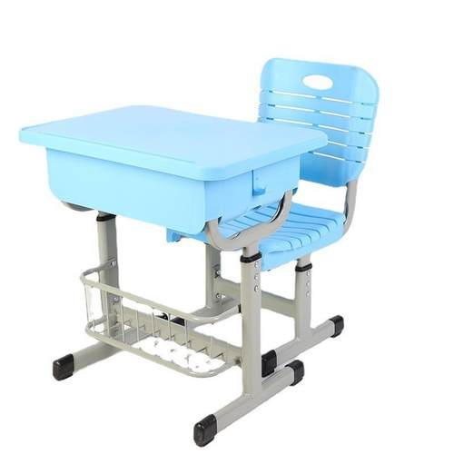 学生升降课桌椅培训班学习桌套装中小学生塑料课桌椅多色可选