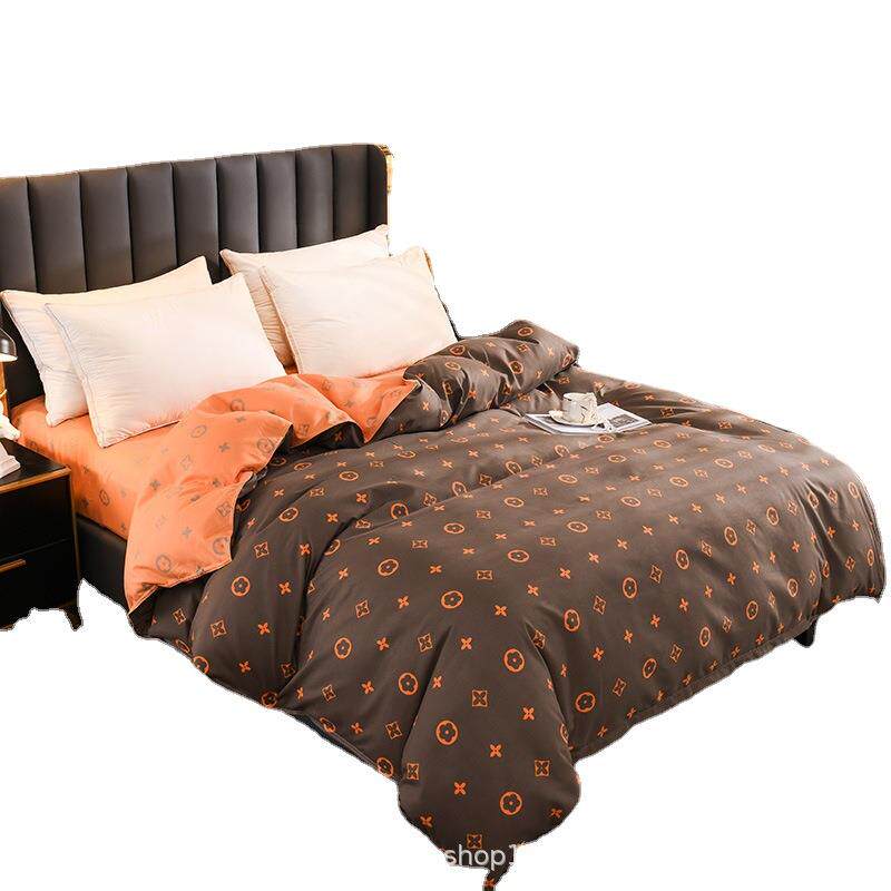 厂家斜纹磨毛印花被套单件双人被罩2.0m床单品被套可