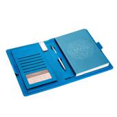 现货商务工作皮面多功能A5笔记本子记事本手账本文具男女logo