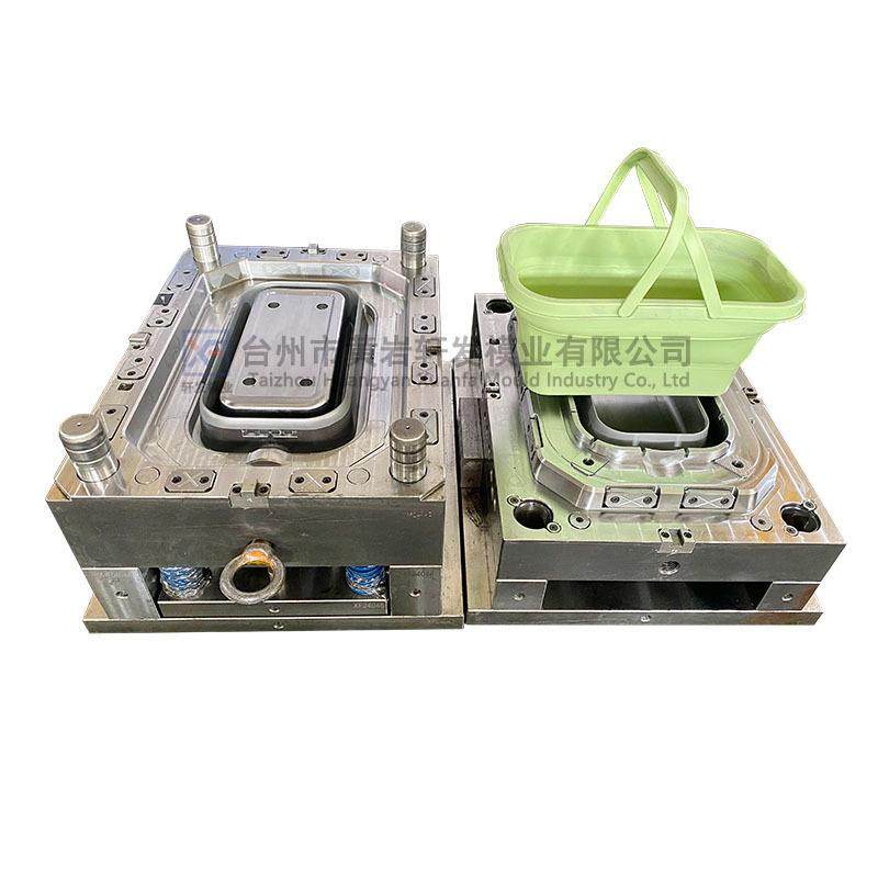 TPE软胶折叠模具塑料包胶开模折叠包胶模具TPE包PP日用品注塑模具