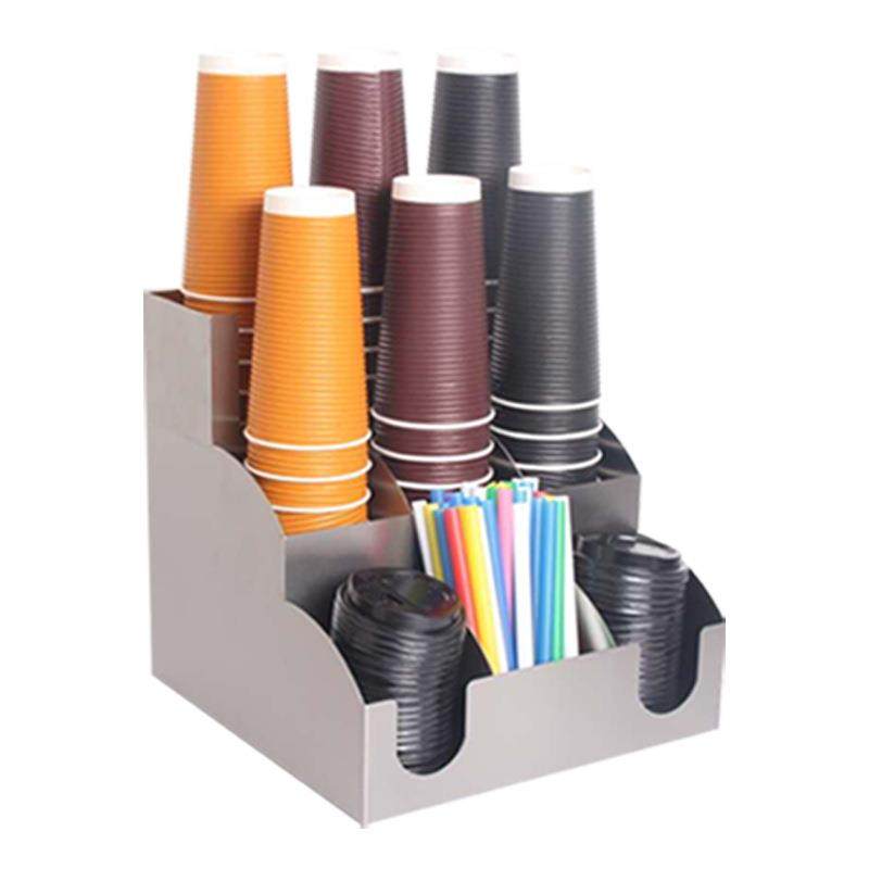 不锈钢杯架咖啡奶茶店吧台收纳盒一次性分杯取杯器商用架子,餐饮具,酒架,淘宝优惠券,粉丝福利购,淘宝优惠卷