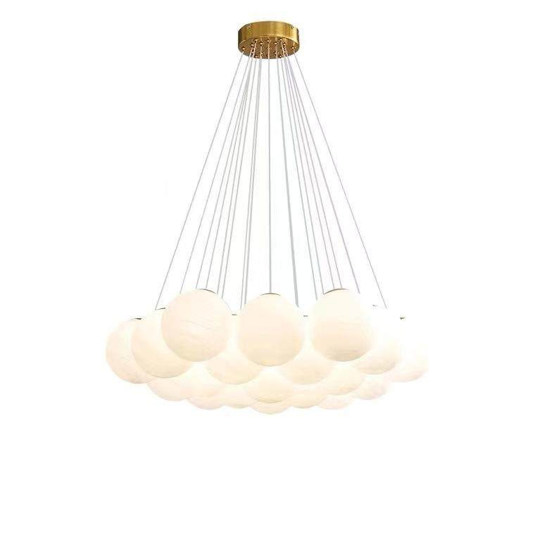 星球灯泡泡球吊灯玻璃云石法式轻奢卧室灯具魔豆云朵月球客厅主灯,家装灯饰光源,智能吊灯,淘宝优惠券,粉丝福利购,淘宝优惠卷