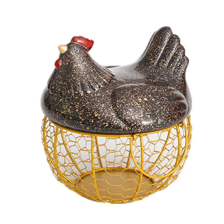 创意摆件家居装饰品鞋柜玄关收纳篮桌面收纳摆件ins风格母鸡篮子,收纳整理,脏衣篮,淘宝优惠券,粉丝福利购,淘宝优惠卷