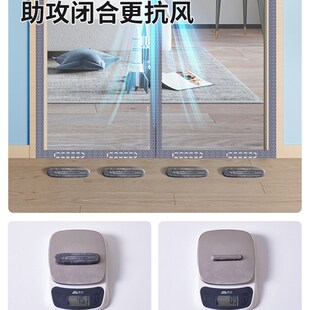 夏季空调门帘全磁条挡风防走冷气家用厨房免打孔塑料透明隔断软帘