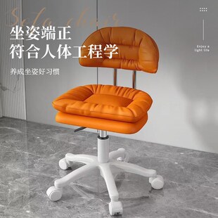 化妆椅美容院专用靠背椅子美甲美发师升降椅旋转轮滑吧台凳大工椅