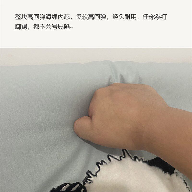 科技布卡通床头靠垫儿童榻榻米靠背软包立体贴图大靠背公主床靠背