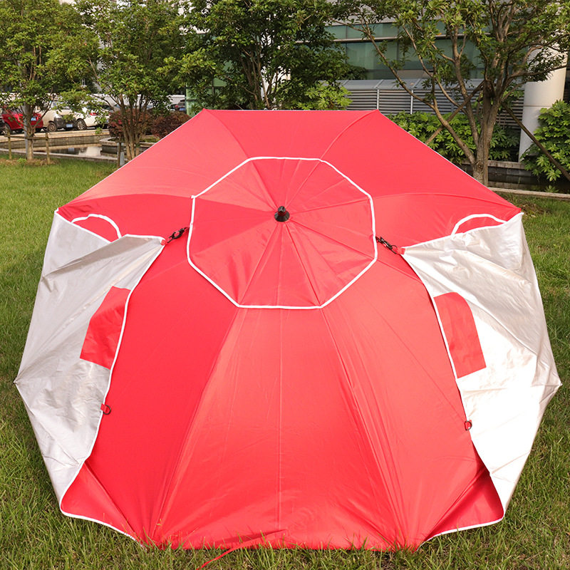 遮阳伞天幕太阳伞地插钓鱼伞沙滩露营帐篷凉棚抗风雨伞防晒隔热