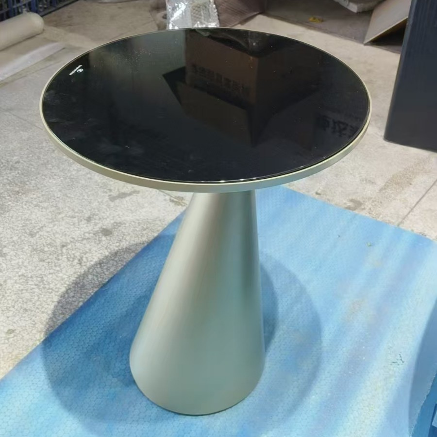 极简沙发边几边桌轻奢客厅家用歪脖子设计感创意茶几高低组合岩板