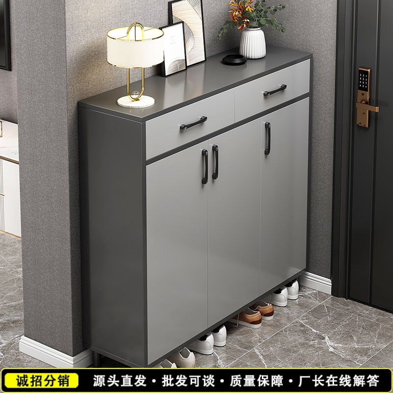 鞋柜门口一体柜轻奢家用带门玄关隔断柜客厅柜鞋柜收纳柜一体靠墙