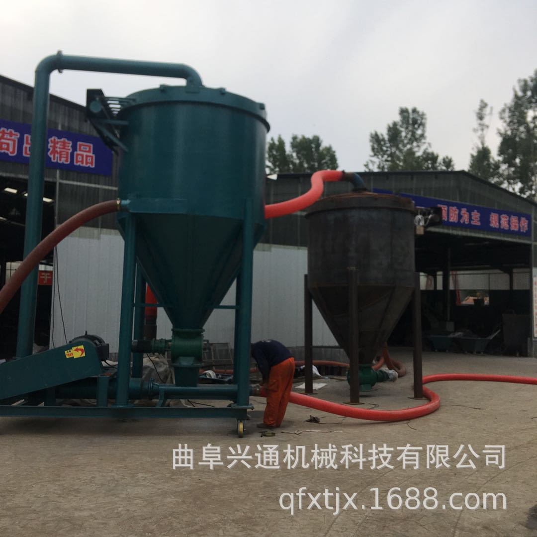 陕西粉煤灰气力输送机 机械臂带环形检修平台粉料清仓气力输送机