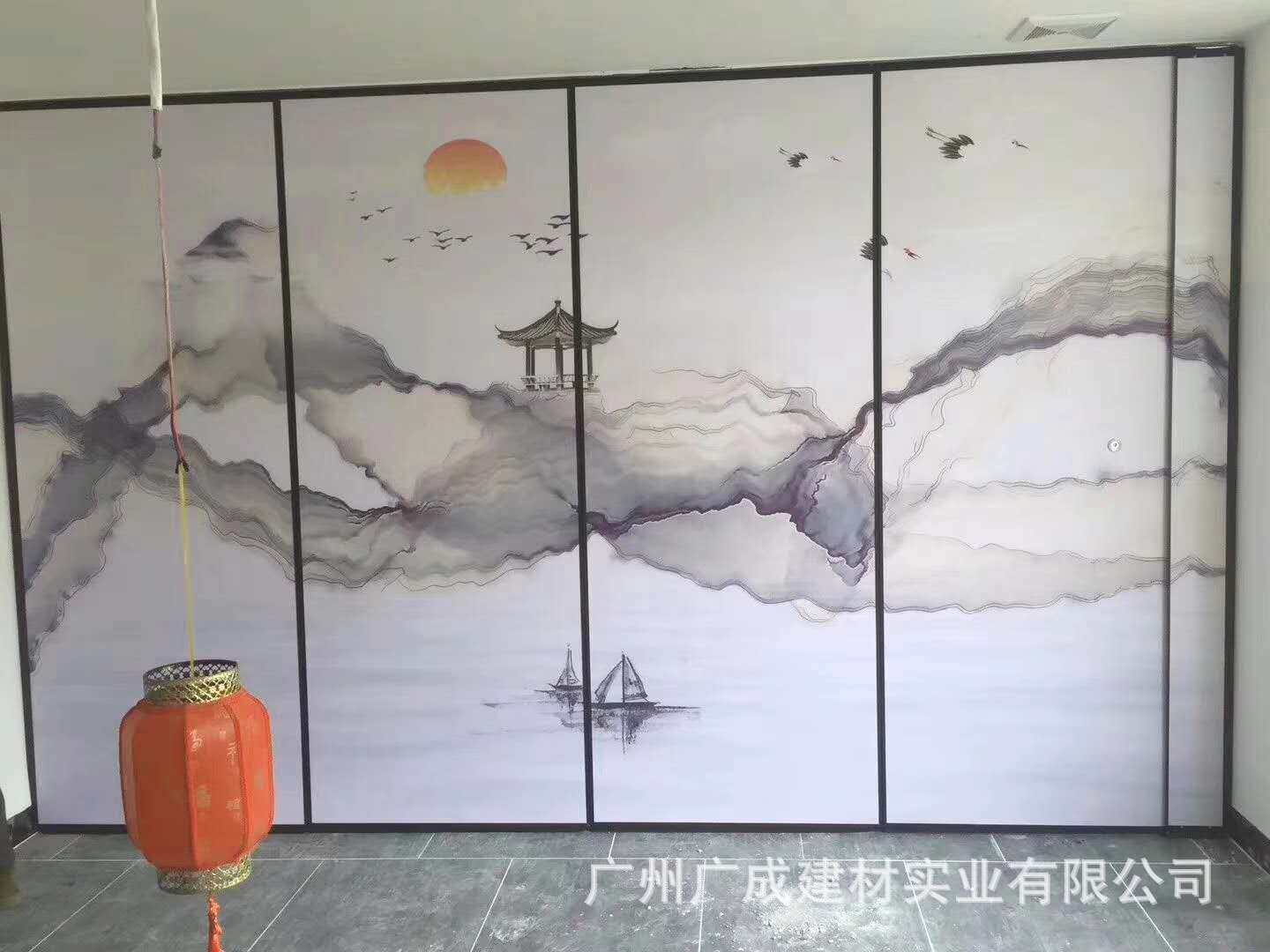 铝合金客厅隔音玻璃电动有框折叠门室内电动隔断阳台活动隔断