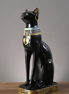 埃及猫新款可猫中古摆件客