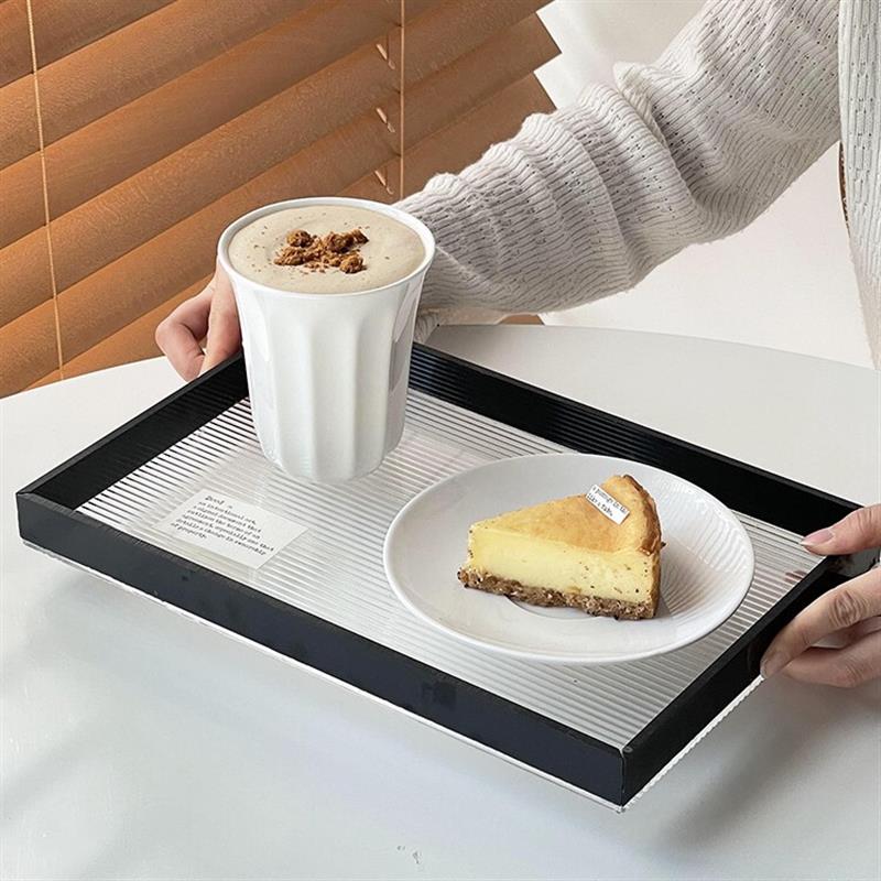 高级感亚克力托盘长方形客