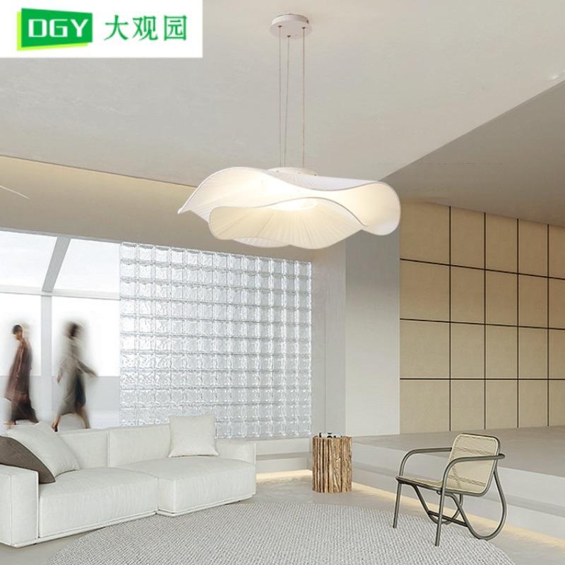 法式奶油风主卧室灯现代简约客厅主灯创意餐厅民宿布艺吊灯194L