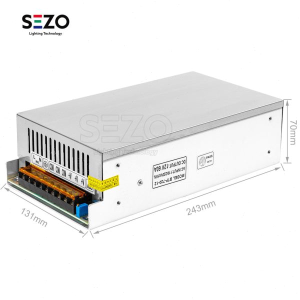 热卖led适配器220v转12v铝壳5A10A15A20A25A30A40A50A60A直流电源