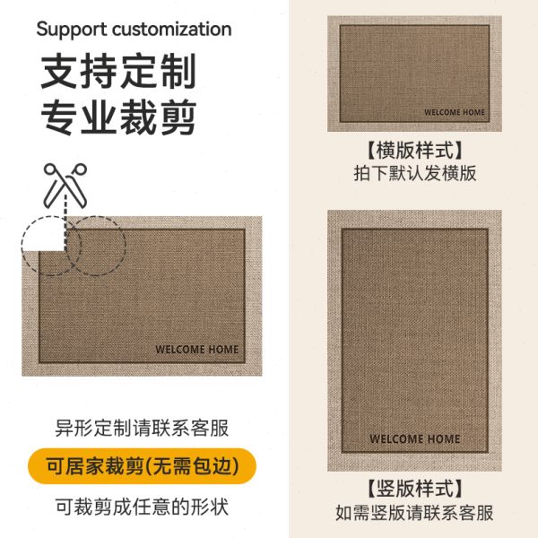 现代简约入户地垫进门入户门门垫轻奢高端新款防滑耐磨玄关大垫子