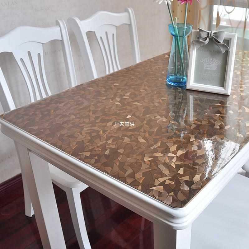 餐桌布歺桌垫胶垫台垫防水防油耐高温桌面保护膜软玻璃家用茶