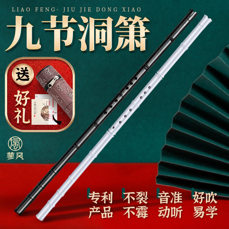 九节洞箫8孔G调初学者短玉萧专业