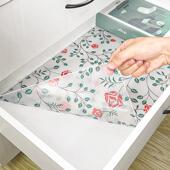 玫瑰款 柜防尘防脏垫 厨房抽屉垫纸防油防水橱柜垫纸衣柜防潮防霉鞋