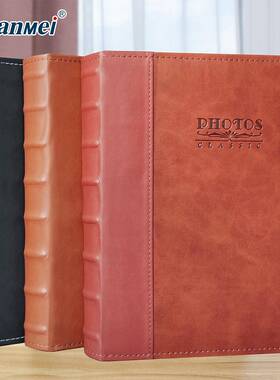 广美工厂皮质亚马逊影集photoalbum复古教师节礼物6寸插袋相册本