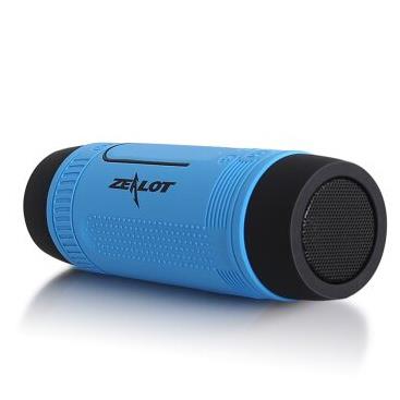 zealot/狂热者S1自行车骑行蓝牙音箱无线4.0低音炮手电筒插卡音响