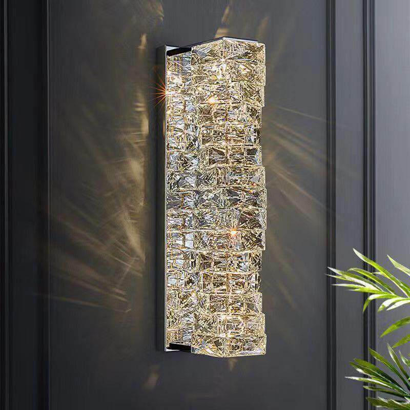 新款轻奢水晶壁灯高端现代客厅背景墙餐厅走廊楼梯主卧室床头壁灯