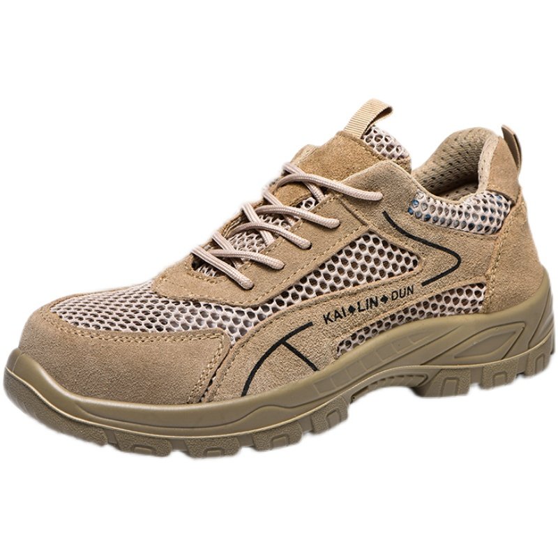 劳保鞋男钢包f头防砸防刺实心底夏季真皮透气网布防臭耐磨工地安,居家日用,防护鞋,淘宝优惠券,粉丝福利购,淘宝优惠卷