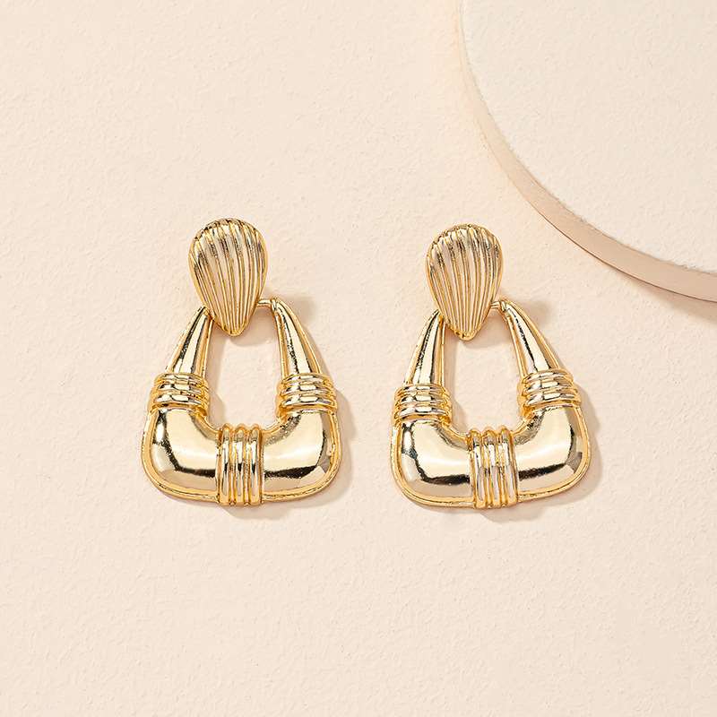现货IS  trzoidal rrigs jewelry  wid simple high-e