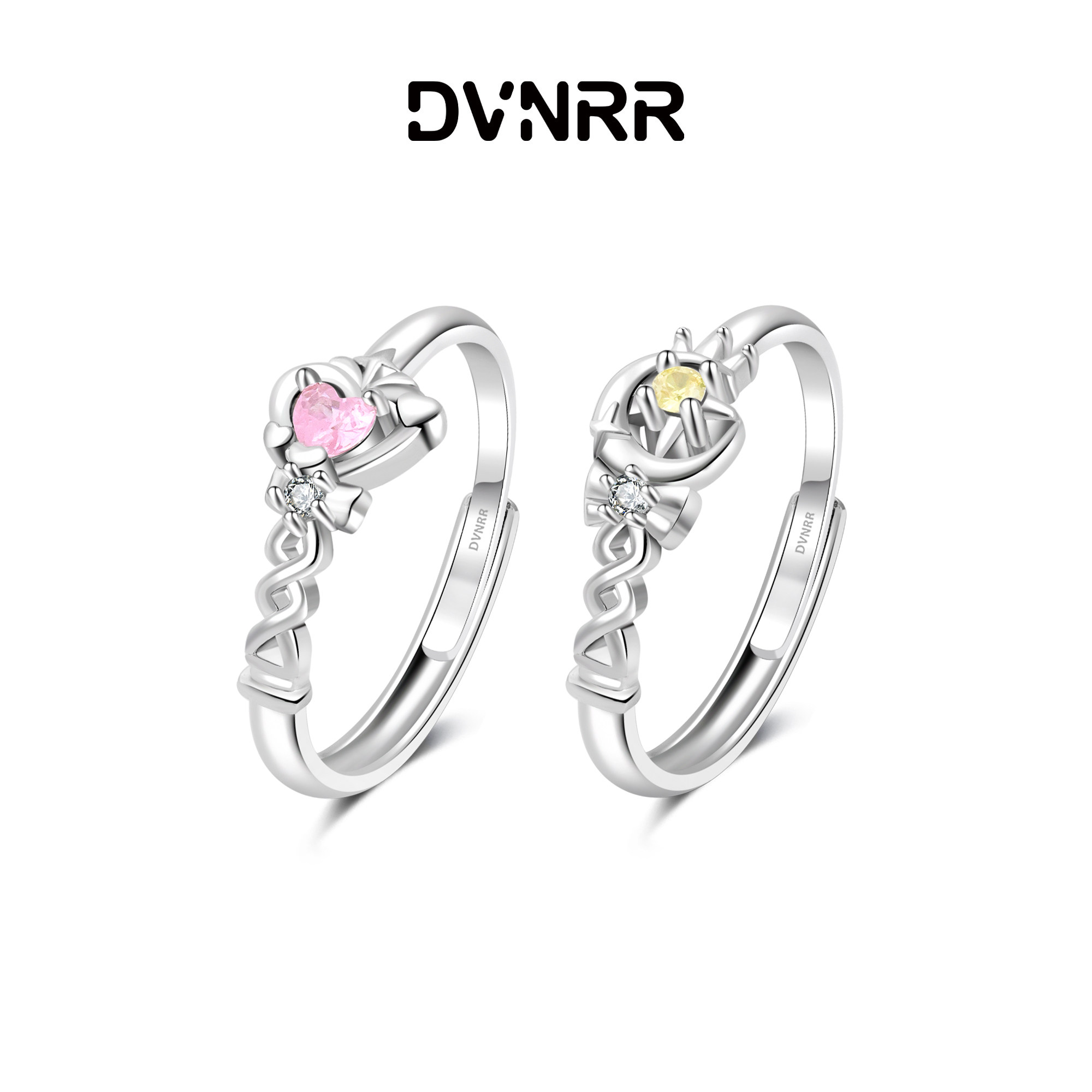 【带证书】DVNRR魔法棒 原创设计甜美精致闺蜜对戒图片