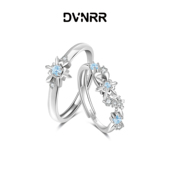 设计师原创冬日新品 DVNRR永恒 雪 雪花情侣对戒s925银高级感轻奢