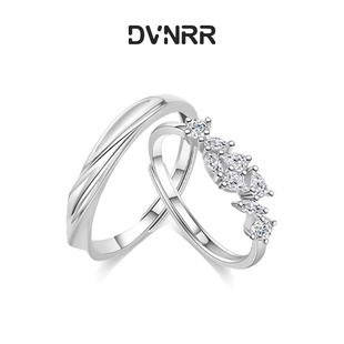 【七夕礼物】紫藤花对戒 送男友女友精致简约镶钻小众设计高级感