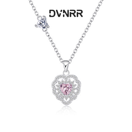 DVNRR心动频率 双排满钻小众简约轻奢设计项链生日纪念日礼物女款