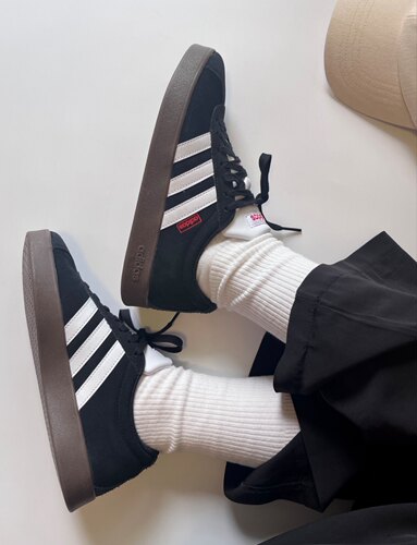 adidas VL Court 2.0 T头鞋 德训鞋 板鞋 百搭轻便复古防滑耐磨