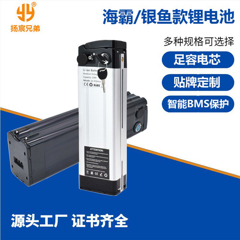 速发共享48V电动车锂6020ah锂电 银鱼款折叠自行车48V1Vah锂