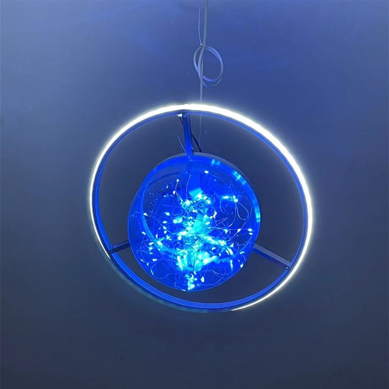 速发婚庆道具太空球星发光布婚礼舞台吊顶橱窗通道留影区星空婚礼