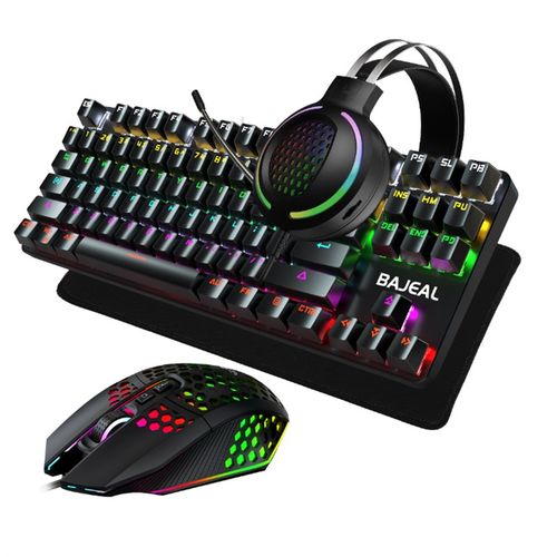 速发T四005械套装耳机音箱键鼠机五件套发光竞技跨境