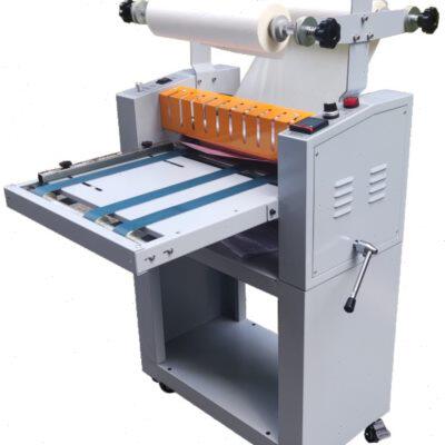 易印380y电动图文小型覆膜机冷热两用复膜机手动皮带进纸送纸拉断