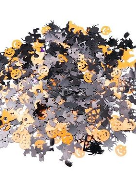 6 Packs Halloween Pumpkin Bat Spider Confetti Table Scatter