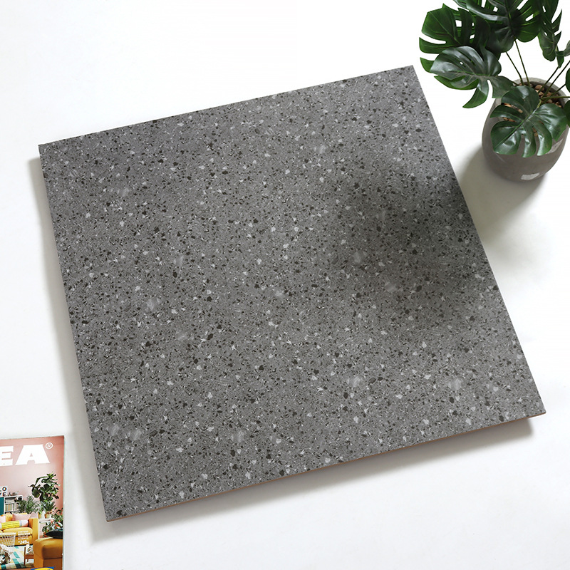 深浅灰色水磨石客厅厨卫间瓷砖600*600 哑光服装店茶餐厅地砖防滑