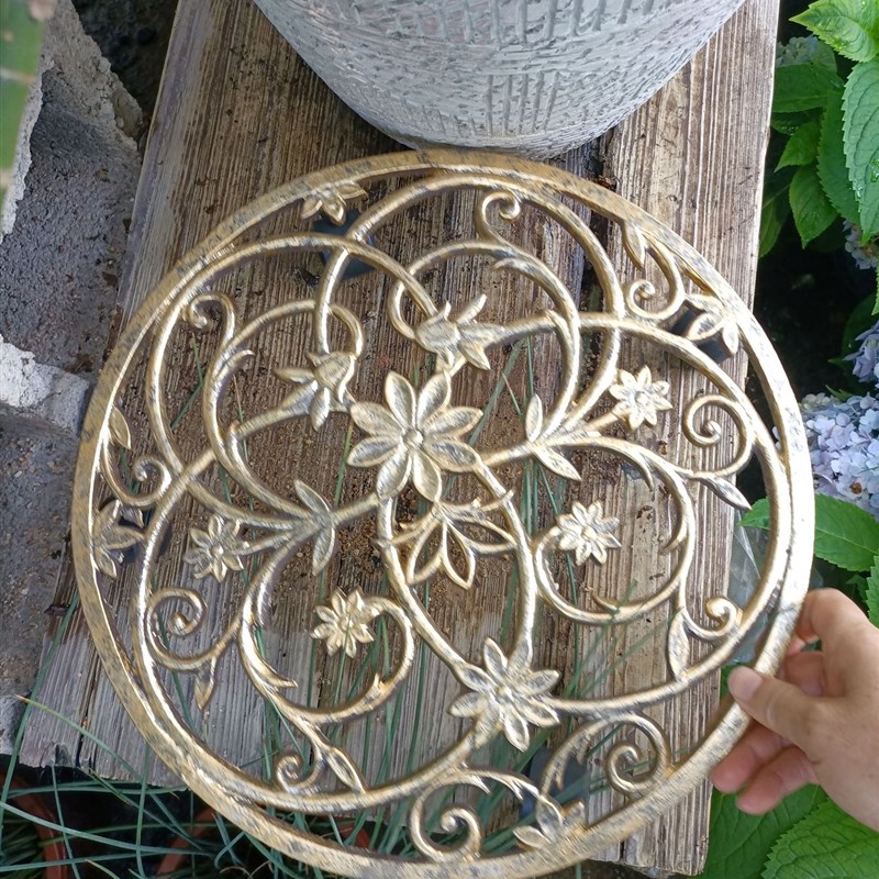 外贸跨境电商铸铁万向轮移动托盘花托花盆托花架园艺园林资材