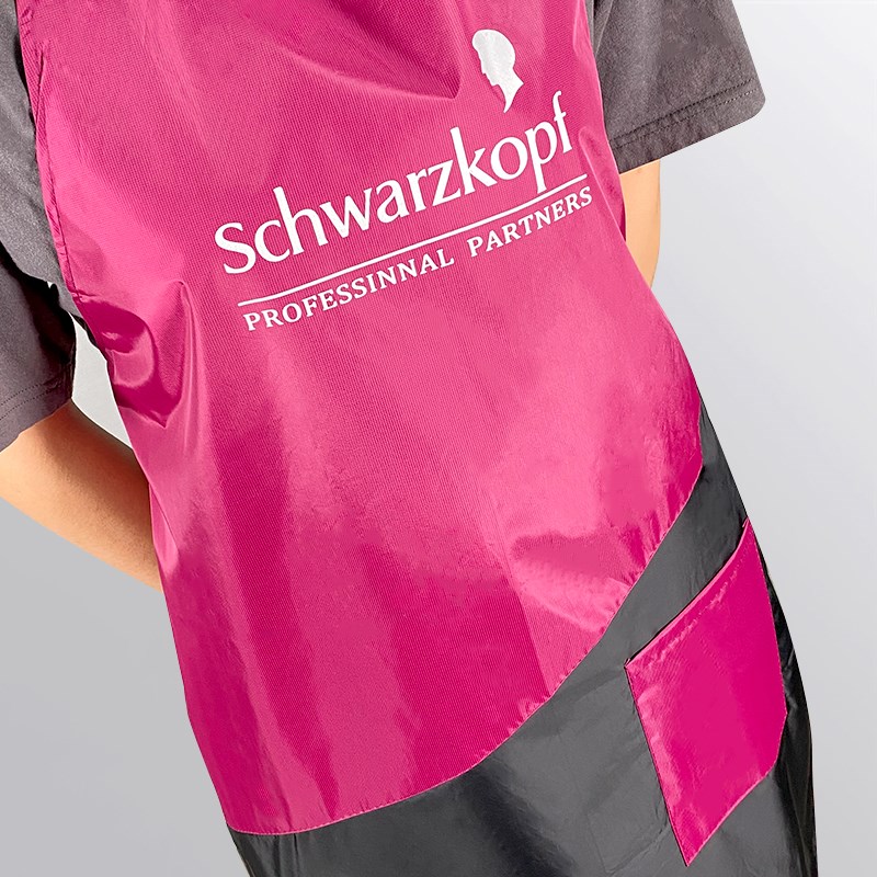 包邮美发店烫染围裙发廊中工技师助理工作服理发店专用防水围布