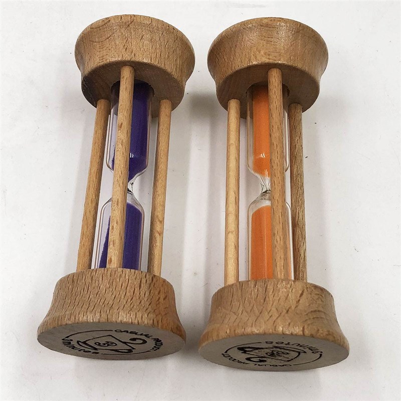 高木质沙漏 10/15/20/30/90秒计时器 1/2/3/4/5/7/10分钟沙漏