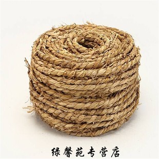 草绳稻手工编织草绳粗草绳编织手工捆树绳子稻细草绳10米一捆,1