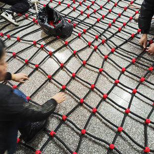 幼儿园户外儿童淘气堡攀爬网景区绳网乐园攀爬架防护网拓展训练网