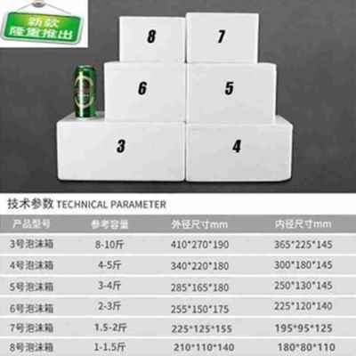 新款2022箱泡政沫3号4号5号6号7号8号保温箱快递保Q鲜箱X泡沫箱子