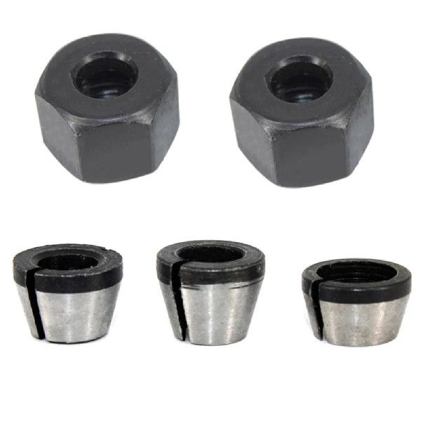 5Pcs/Set 6mm 6.35mm 8mm Collet Chuck Adapter Engraving