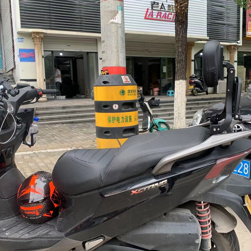 适用光阳CT250/CT300/S350裂行125靠背摩托车改装靠背伸缩折叠后