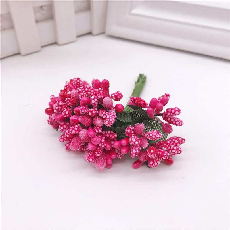12PCS/lot Artificial Flower Stamen wire stem/marriage leaves