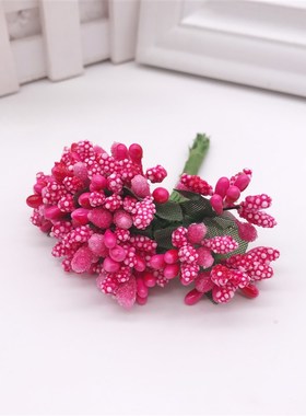 12PCS/lot Artificial Flower Stamen wire stem/marriage leaves